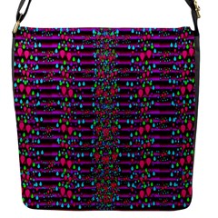 Raining Rain And Mermaid Shells Pop Art Flap Messenger Bag (s) by pepitasart