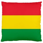 Rasta Colors Red Yellow Gld Green Stripes Pattern Ethiopia Standard Flano Cushion Case (One Side) Front