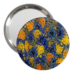 Floral Pattern Background 3  Handbag Mirrors by Simbadda