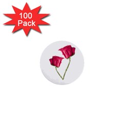 Red Roses Photo 1  Mini Buttons (100 Pack)  by dflcprints