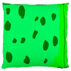 Alien Spon Green Large Cushion Case (one Side)