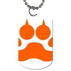 Bear Paw Dog Tag (one Side) by Alisyart