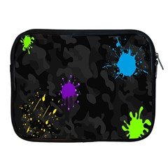 Black Camo Spot Green Red Yellow Blue Unifom Army Apple Ipad 2/3/4 Zipper Cases