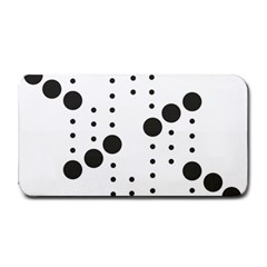 Black Circle Medium Bar Mats by Alisyart