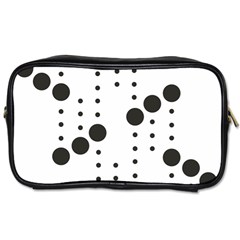 Black Circle Toiletries Bags 2-side