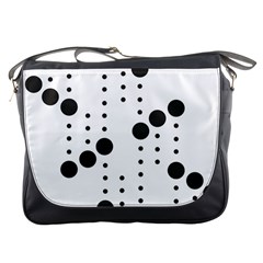 Black Circle Messenger Bags by Alisyart