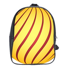 Yellow Striped Easter Egg Gold School Bags (xl)  by Alisyart