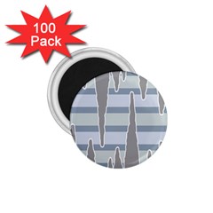 Cavegender Pride Flag Stone Grey Line 1 75  Magnets (100 Pack) 