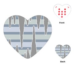 Cavegender Pride Flag Stone Grey Line Playing Cards (heart) 