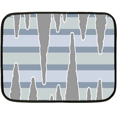 Cavegender Pride Flag Stone Grey Line Fleece Blanket (mini) by Alisyart