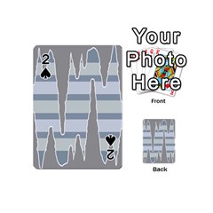 Cavegender Pride Flag Stone Grey Line Playing Cards 54 (mini) 