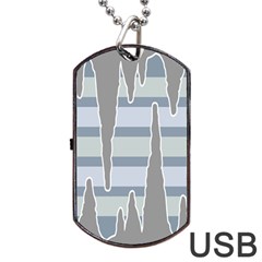 Cavegender Pride Flag Stone Grey Line Dog Tag Usb Flash (one Side) by Alisyart