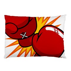 Boxing Gloves Red Orange Sport Pillow Case