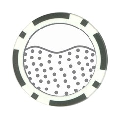 Cool Gel Foam Circle Grey Poker Chip Card Guard