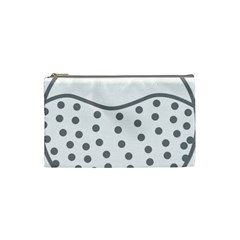 Cool Gel Foam Circle Grey Cosmetic Bag (small) 