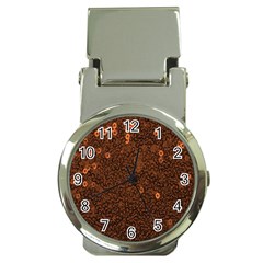 Brown Sequins Background Money Clip Watches by Simbadda