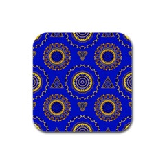 Abstract Mandala Seamless Pattern Rubber Square Coaster (4 Pack)  by Simbadda