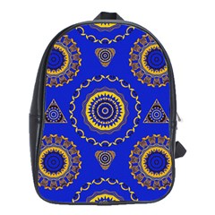 Abstract Mandala Seamless Pattern School Bags (xl)  by Simbadda