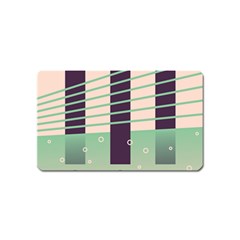 Day Sea River Bridge Line Water Magnet (name Card) by Alisyart