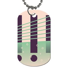 Day Sea River Bridge Line Water Dog Tag (two Sides)