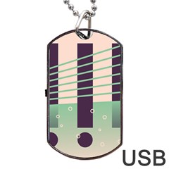 Day Sea River Bridge Line Water Dog Tag Usb Flash (one Side) by Alisyart