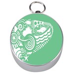 Fish Star Green Silver Compasses Front