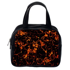Fiery Ground Classic Handbags (one Side)