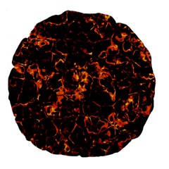 Fiery Ground Large 18  Premium Flano Round Cushions by Alisyart