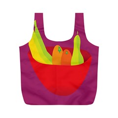 Fruitbowl Llustrations Fruit Banana Orange Guava Full Print Recycle Bags (m)  by Alisyart