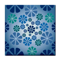 Geometric Flower Stair Tile Coasters