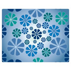 Geometric Flower Stair Double Sided Flano Blanket (medium)  by Alisyart