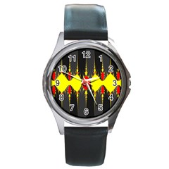 Hyperbolic Complack  Dynamic Round Metal Watch