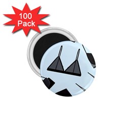Grown Ups Guide To Underwear Opener Black Blue 1 75  Magnets (100 Pack)  by Alisyart