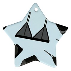 Grown Ups Guide To Underwear Opener Black Blue Star Ornament (two Sides) by Alisyart