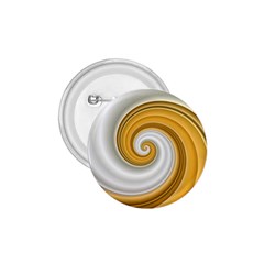 Golden Spiral Gold White Wave 1 75  Buttons by Alisyart