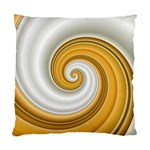 Golden Spiral Gold White Wave Standard Cushion Case (Two Sides) Front