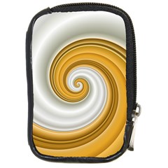 Golden Spiral Gold White Wave Compact Camera Cases