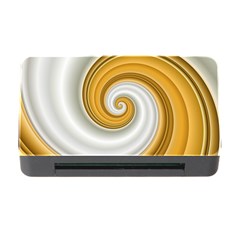 Golden Spiral Gold White Wave Memory Card Reader With Cf