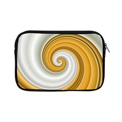 Golden Spiral Gold White Wave Apple Ipad Mini Zipper Cases by Alisyart