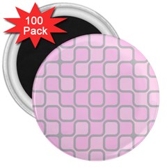 Light Pastel Pink 3  Magnets (100 Pack)
