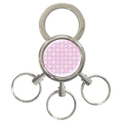 Light Pastel Pink 3-ring Key Chains by Alisyart