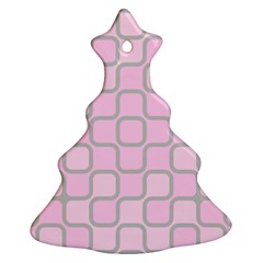 Light Pastel Pink Ornament (christmas Tree) 