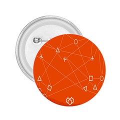 Leadership Deep Dive Orange Line Circle Plaid Triangle 2 25  Buttons
