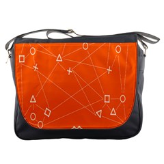 Leadership Deep Dive Orange Line Circle Plaid Triangle Messenger Bags