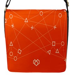 Leadership Deep Dive Orange Line Circle Plaid Triangle Flap Messenger Bag (s) by Alisyart