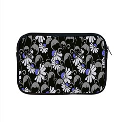 Flourish Floral Purple Grey Black Flower Apple Macbook Pro 15  Zipper Case by Alisyart