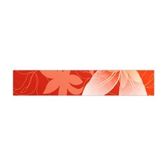 Lily Flowers Graphic White Orange Flano Scarf (mini) by Alisyart