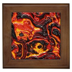 Lava Active Volcano Nature Framed Tiles by Alisyart