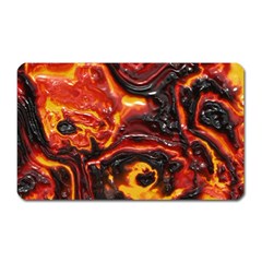 Lava Active Volcano Nature Magnet (rectangular) by Alisyart