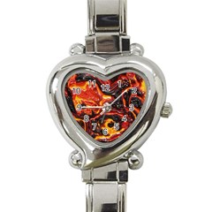 Lava Active Volcano Nature Heart Italian Charm Watch